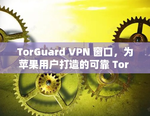 TorGuard VPN 窗口，为苹果用户打造的可靠 Tor 防御VPN 应用